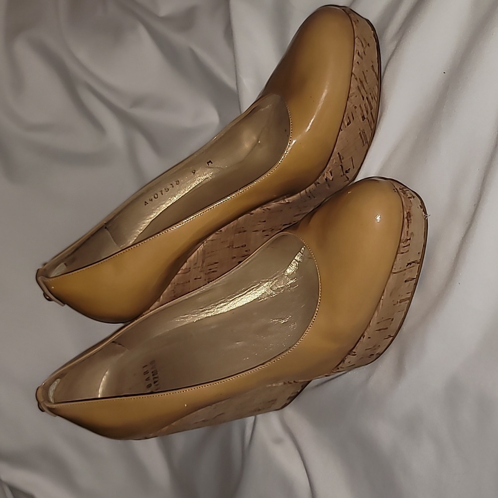 Stuart weitzman corkscrew wedge